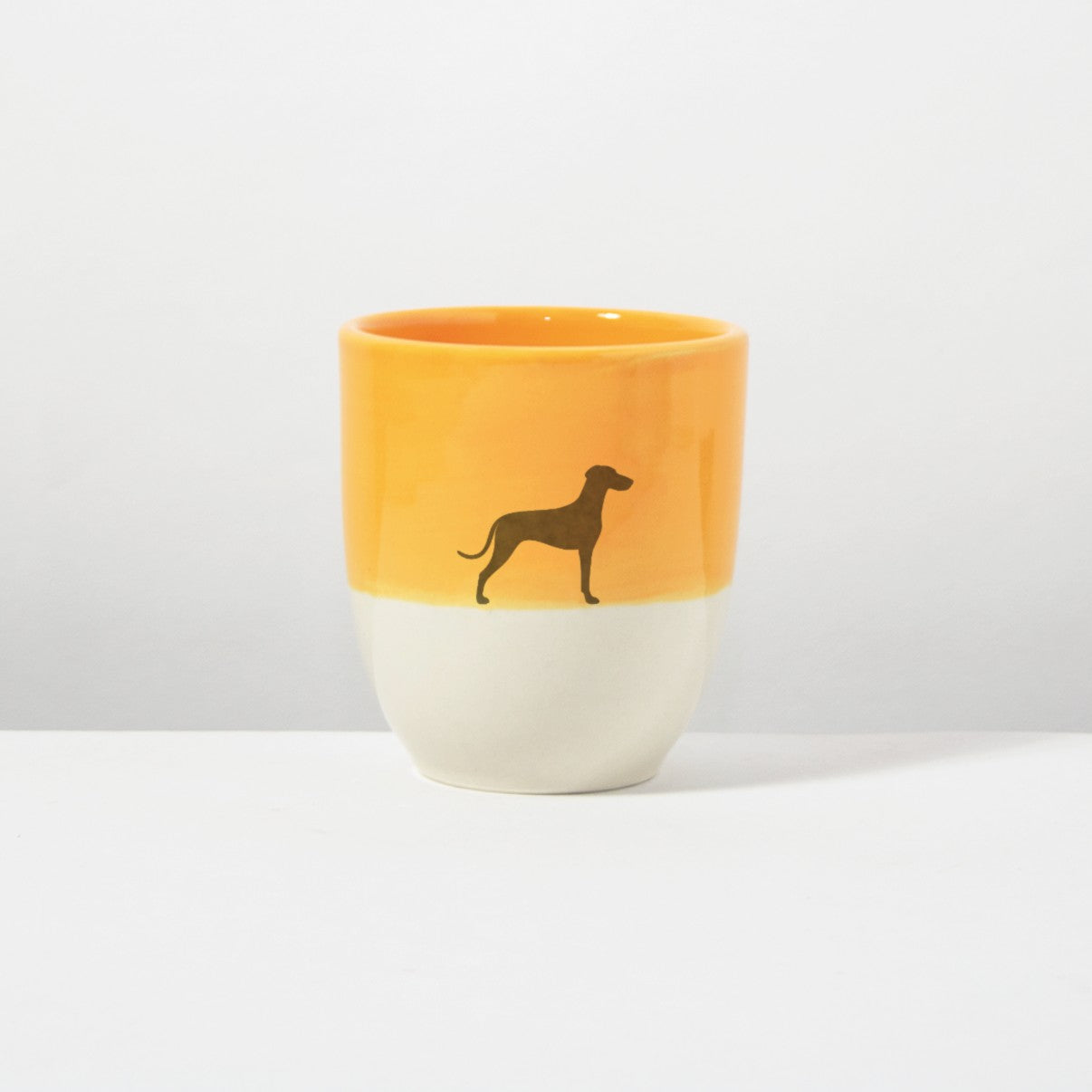 Becher Lieblingshund Orange Light