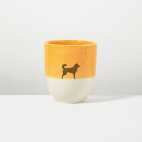 Becher Lieblingshund Orange Light