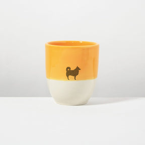 Becher Lieblingshund Orange Light