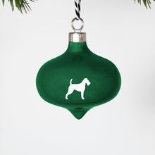 Christbaumkugel Drop Green – Airedale Terrier #Lieblingshund wählen_Airedale Terrier