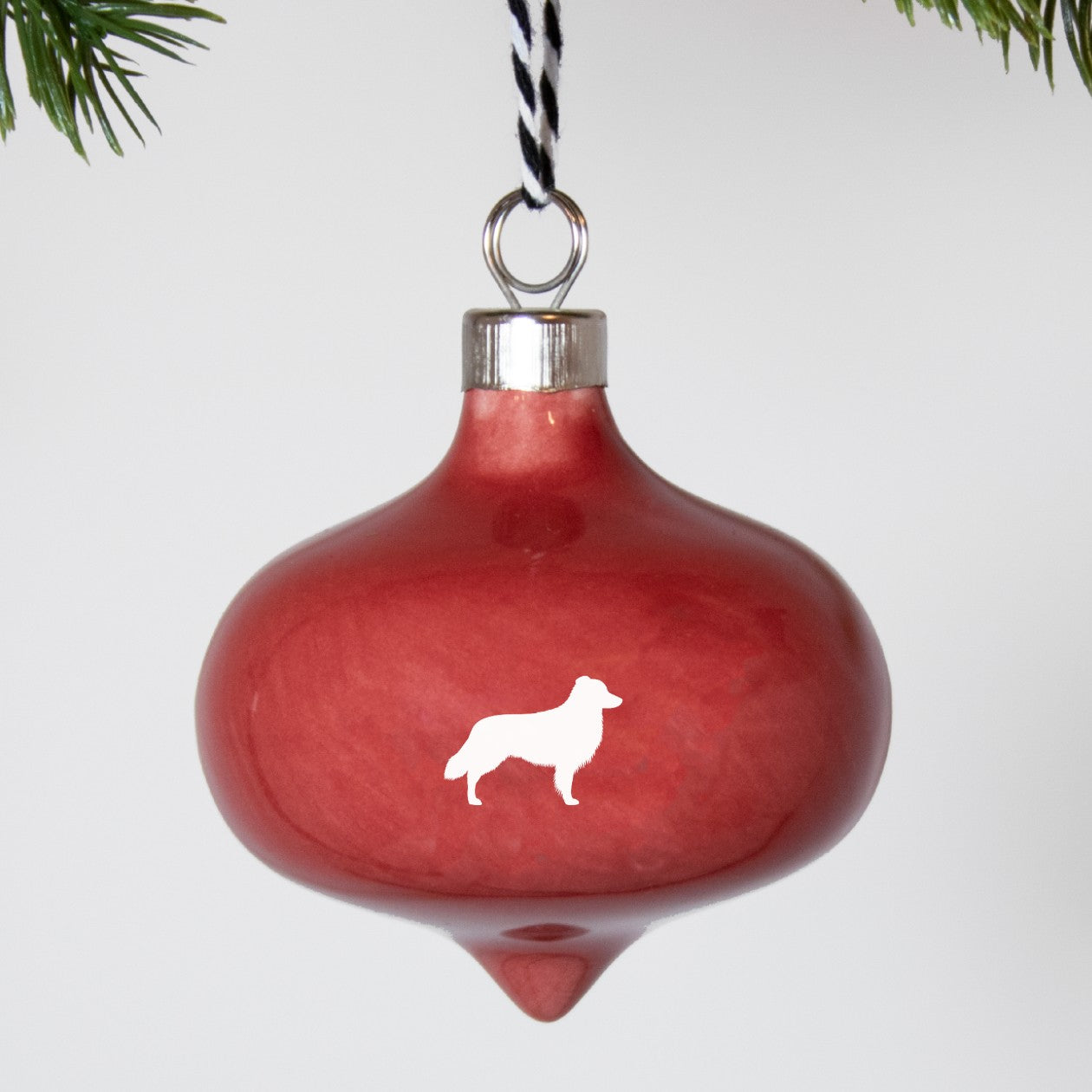 Christbaumkugel Drop Lieblingshund Ruby Red 2er-Set