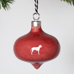Christbaumkugel Drop Lieblingshund Ruby Red 2er-Set