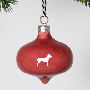 Christbaumkugel Drop Lieblingshund Ruby Red 2er-Set