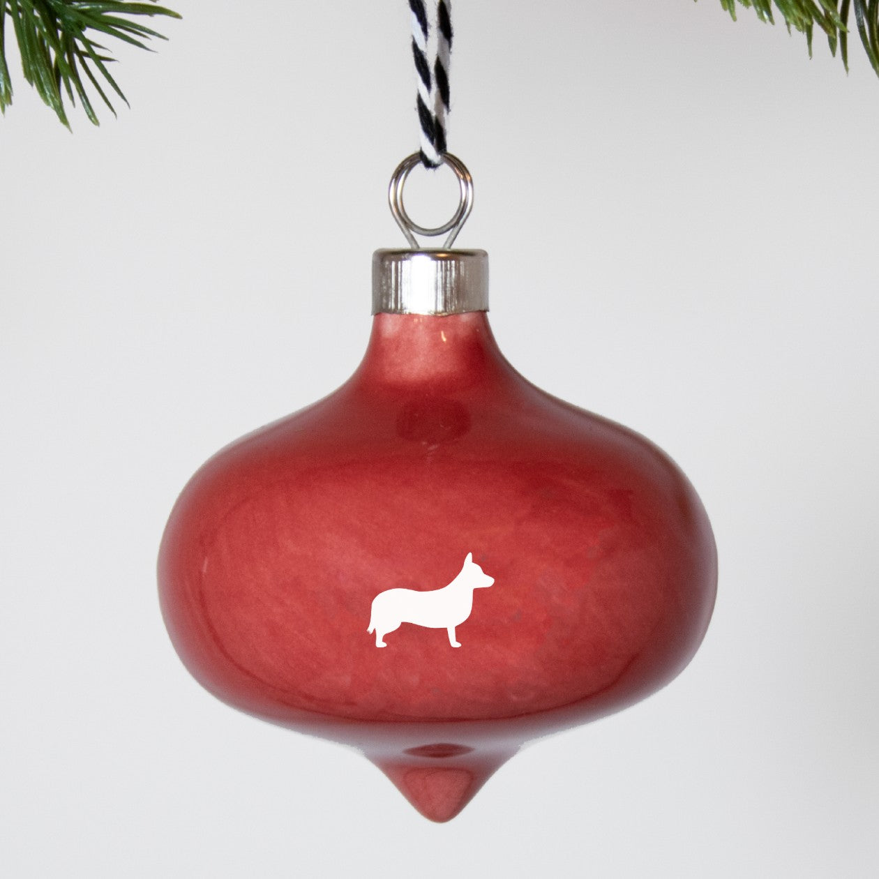 Christbaumkugel Drop Lieblingshund Ruby Red 2er-Set