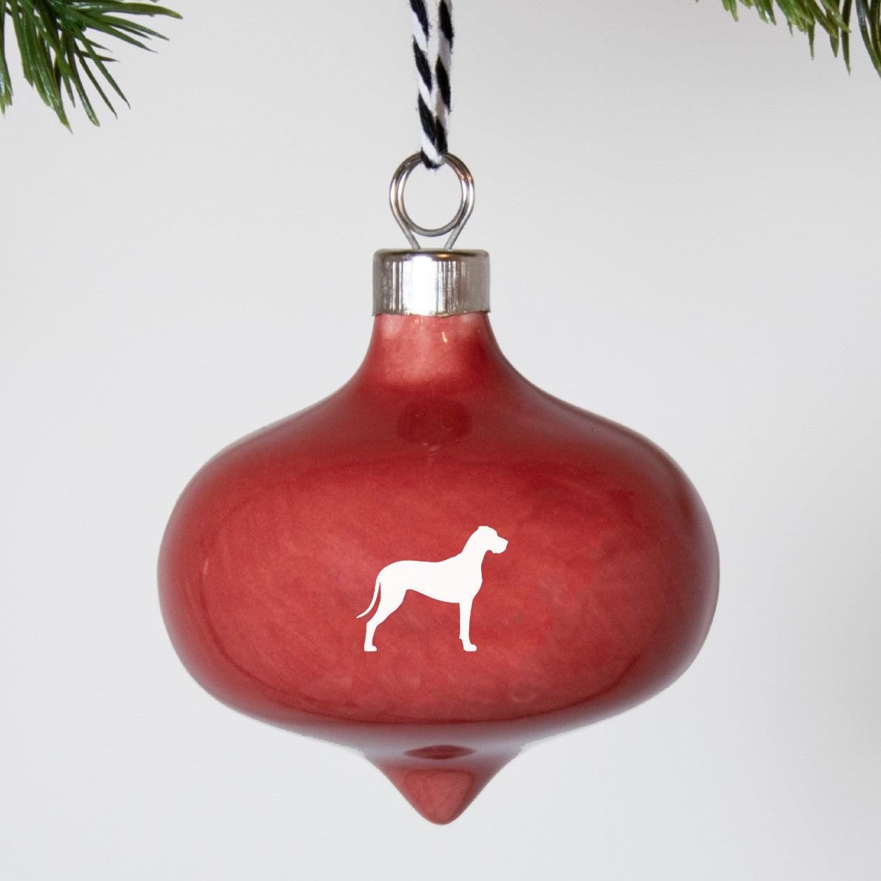 Christbaumkugel Drop Lieblingshund Ruby Red 2er-Set
