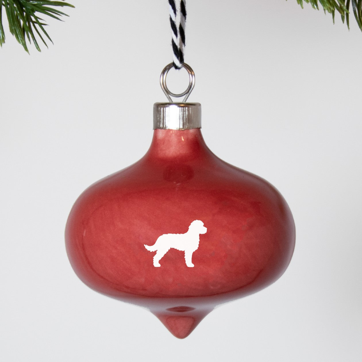Christbaumkugel Drop Lieblingshund Ruby Red 2er-Set