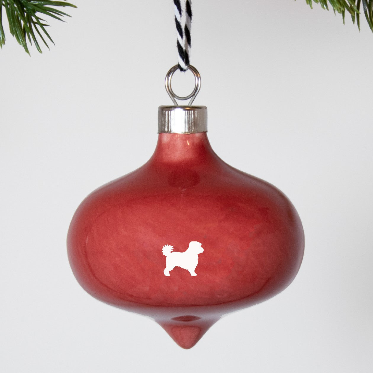 Christbaumkugel Drop Lieblingshund Ruby Red 2er-Set