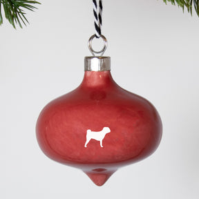 Christbaumkugel Drop Lieblingshund Ruby Red 2er-Set