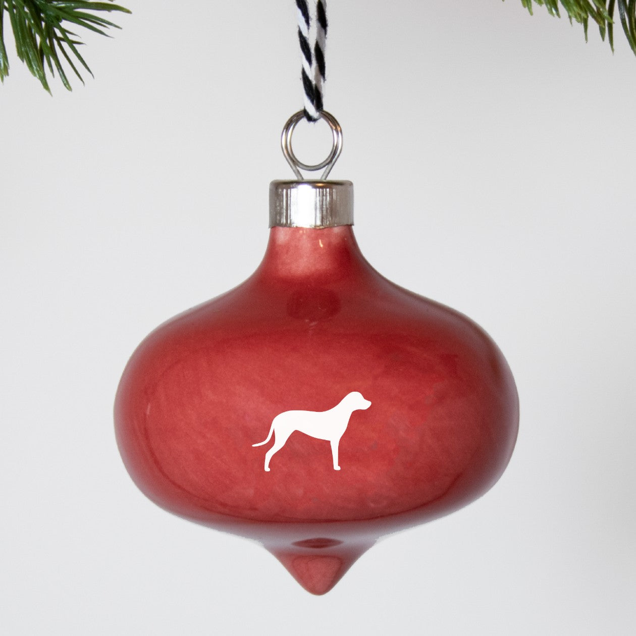 Christbaumkugel Drop Lieblingshund Ruby Red 2er-Set