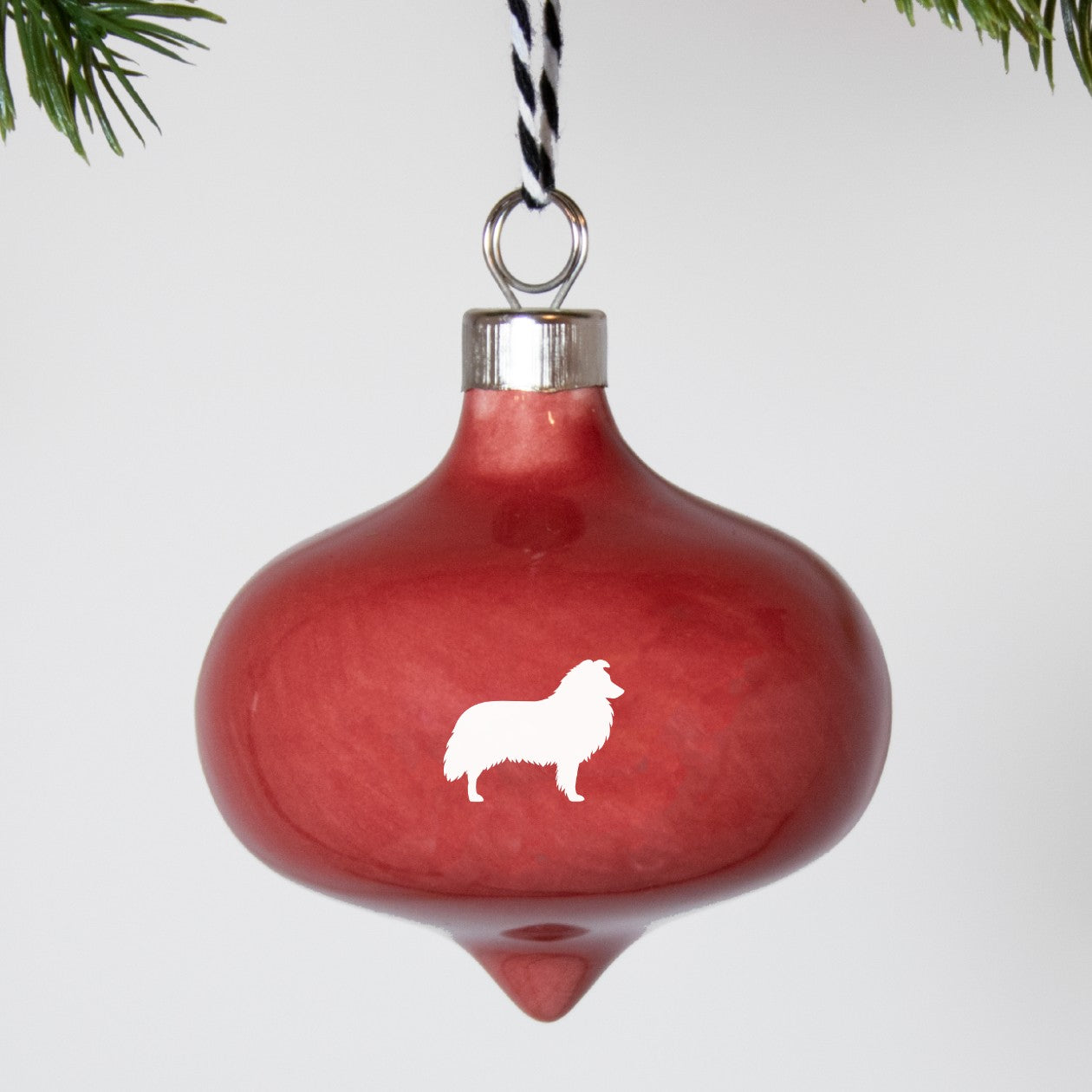 Christbaumkugel Drop Lieblingshund Ruby Red 2er-Set