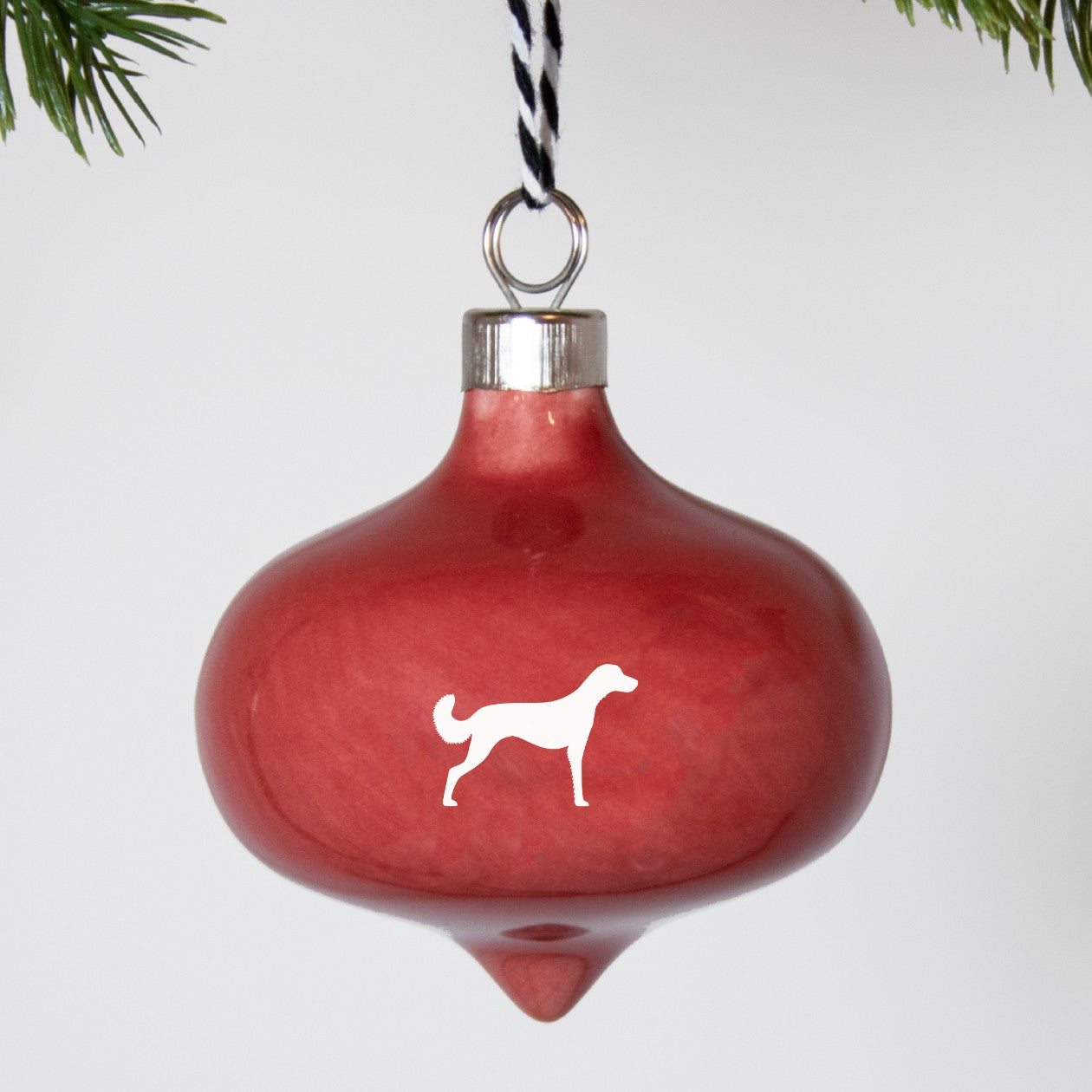 Christbaumkugel Drop Lieblingshund Ruby Red 2er-Set
