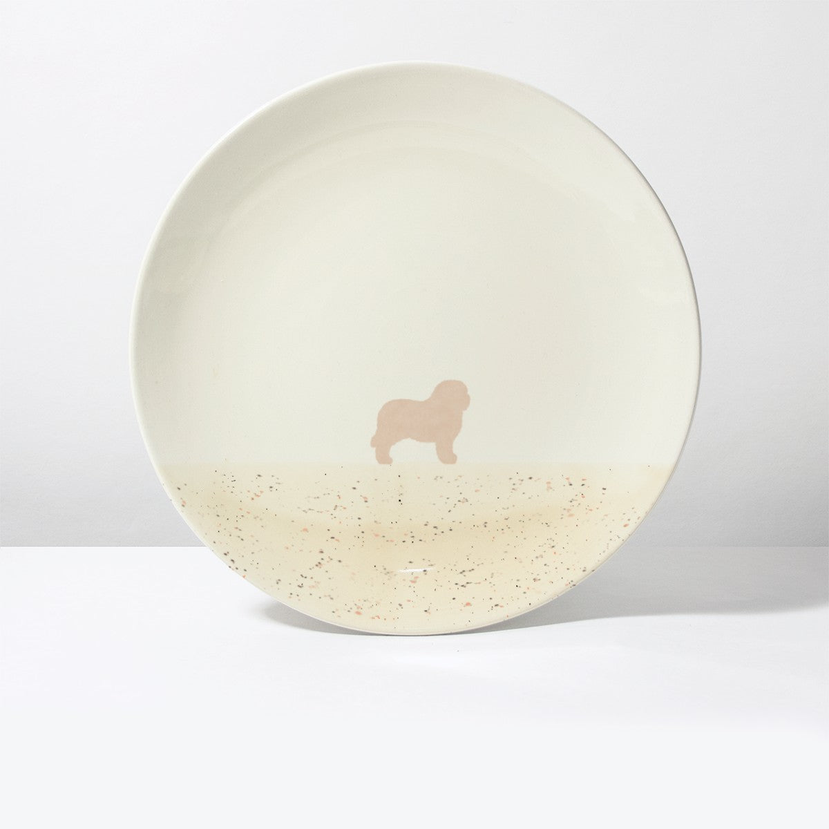 Großer Teller Lieblingshund Sand