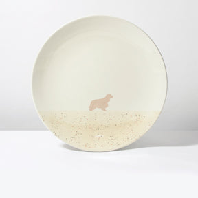 Großer Teller Lieblingshund Sand