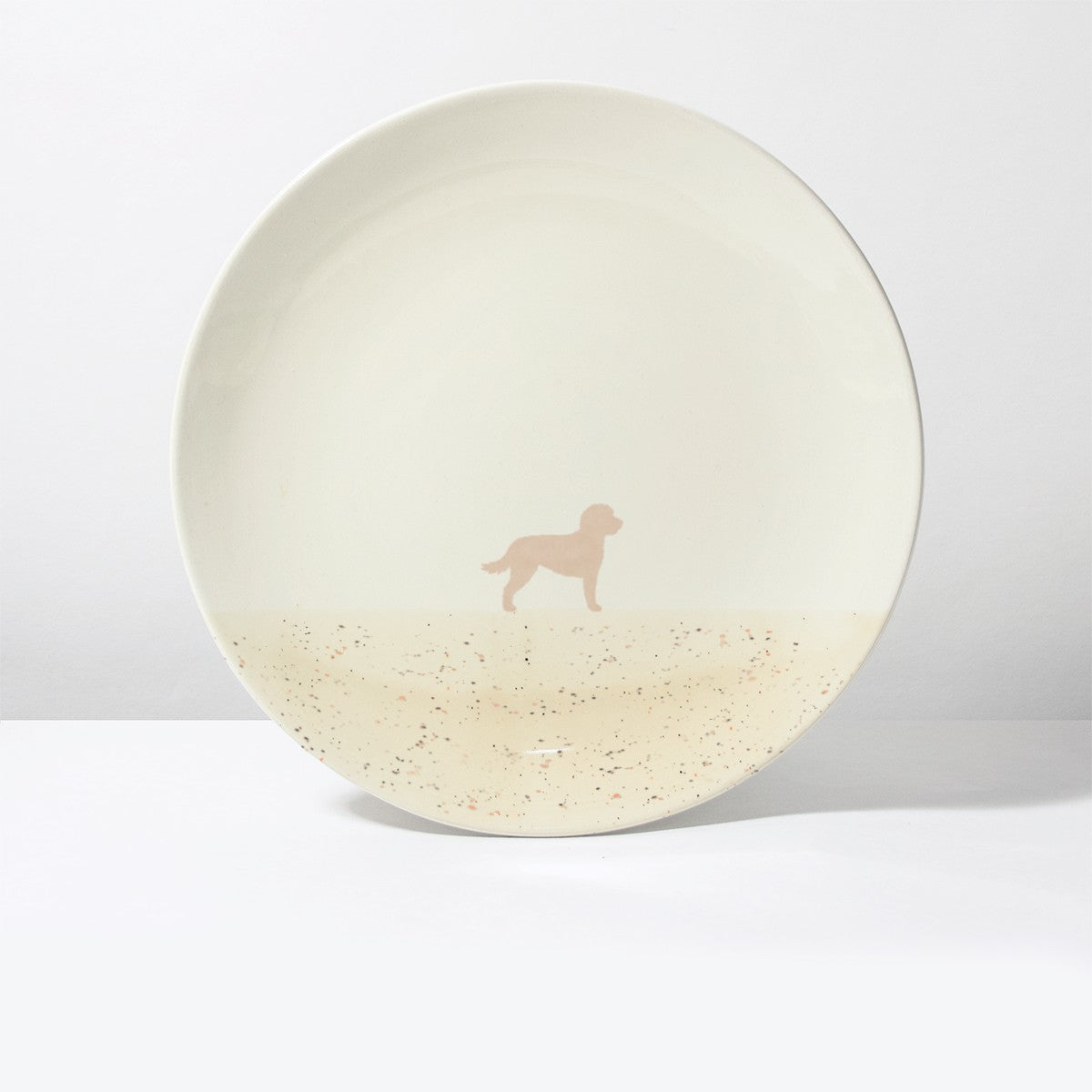 Großer Teller Lieblingshund Sand