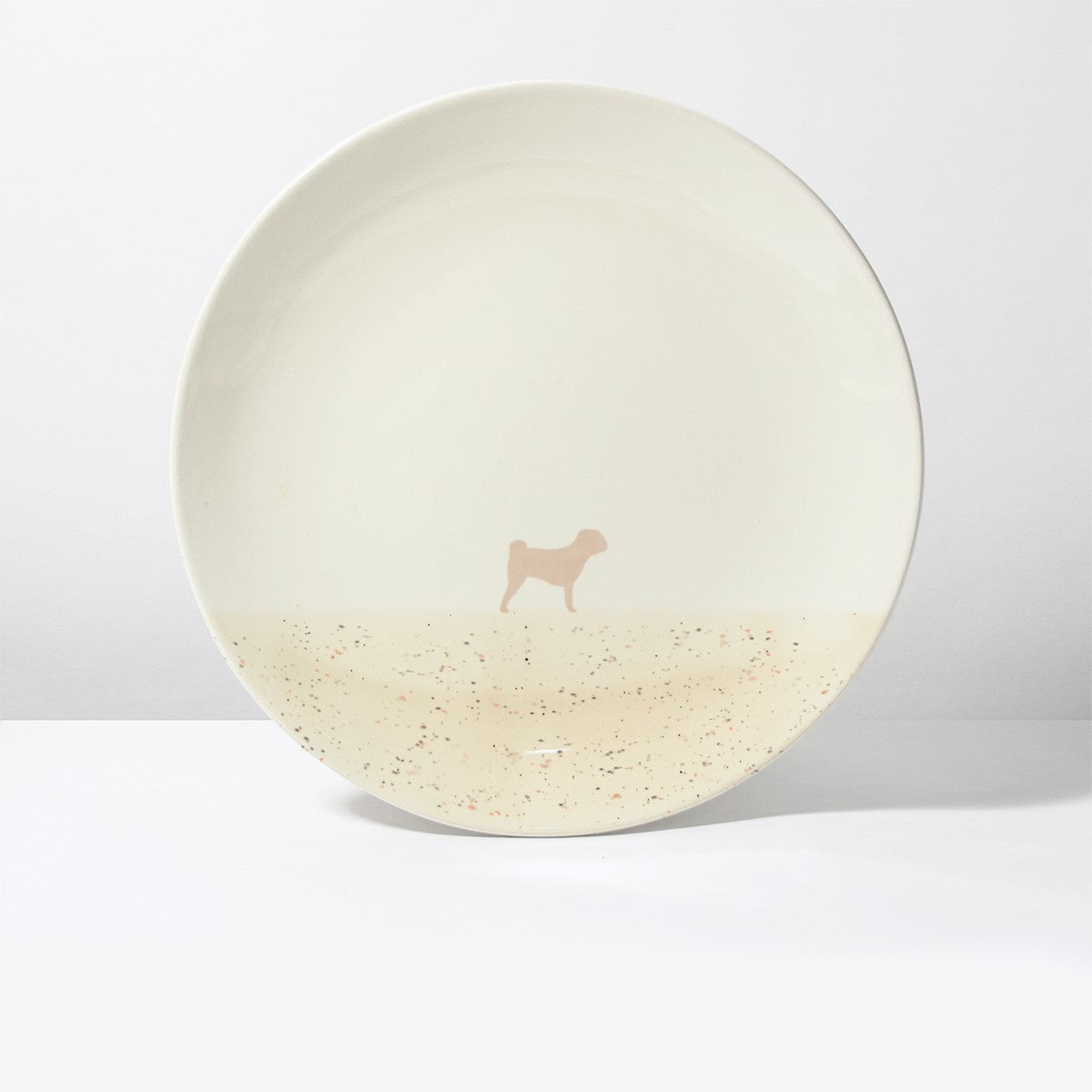Großer Teller Lieblingshund Sand