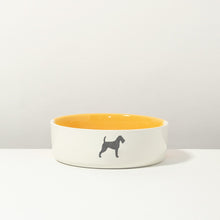 Hundenapf Light Orange – Airedale Terrier #Lieblingshund wählen_Airedale Terrier