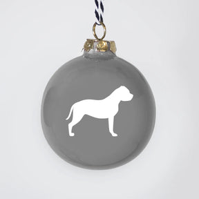 Christmas tree bauble dachshund sand large