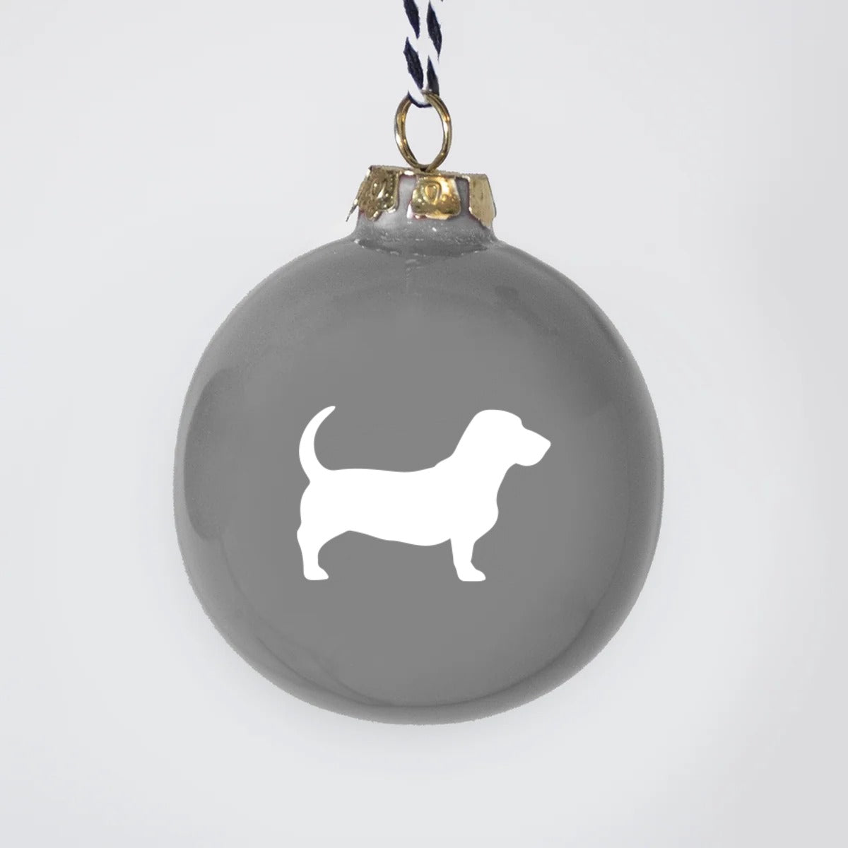 Christmas tree bauble dachshund sand large