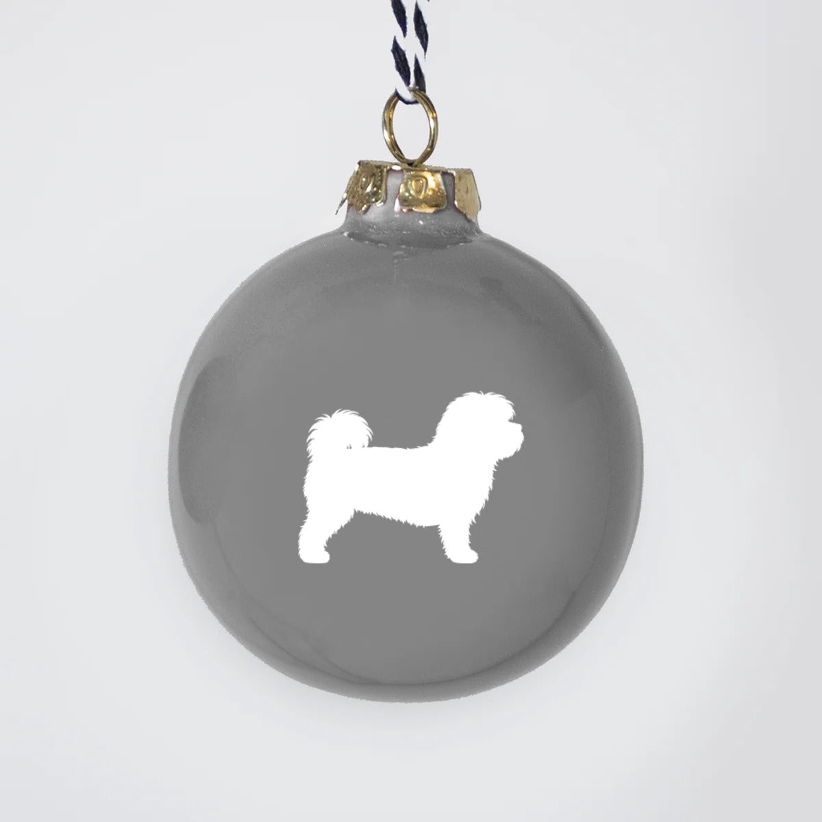 Christmas tree bauble dachshund sand large