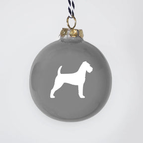 Christmas tree bauble dachshund sand large