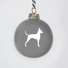 Christmas tree bauble dachshund sand large