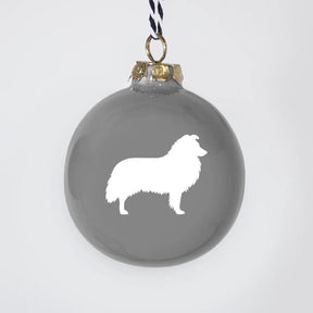 Christmas tree bauble dachshund sand large