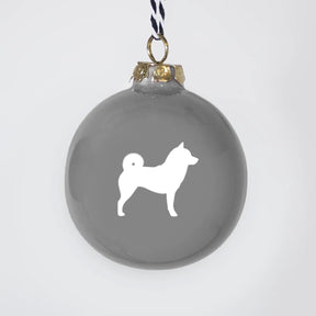 Christmas tree bauble dachshund sand large