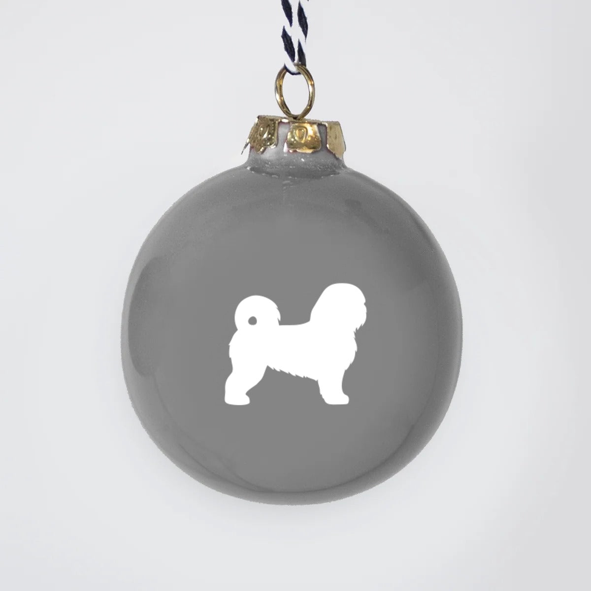 Christmas tree bauble dachshund sand large
