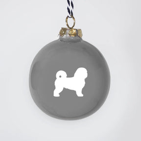 Christmas tree bauble dachshund sand large