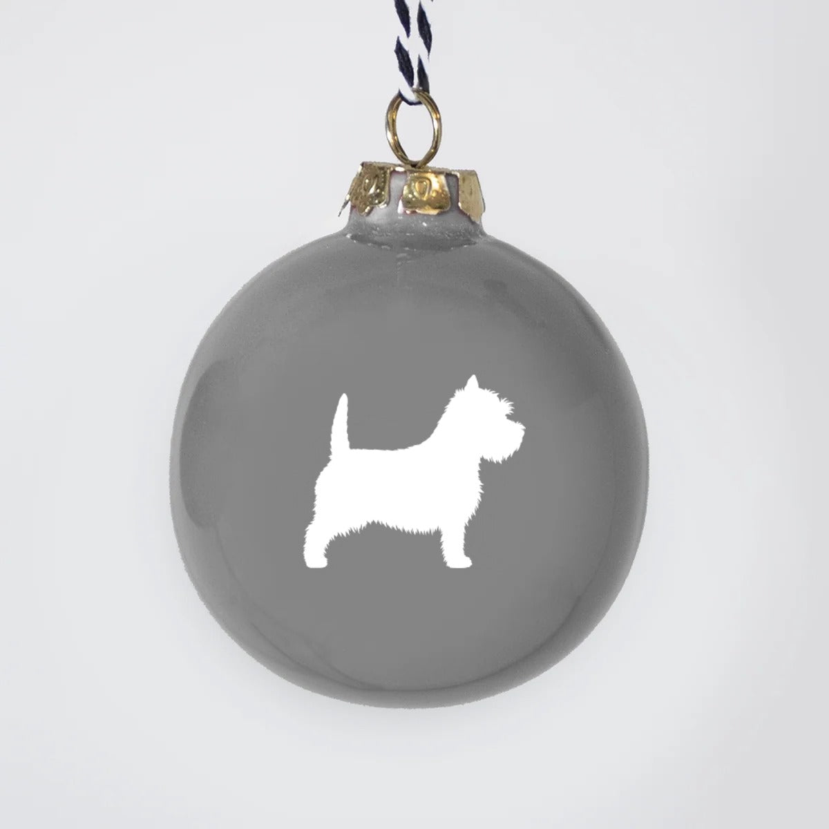 Christmas tree bauble dachshund sand large