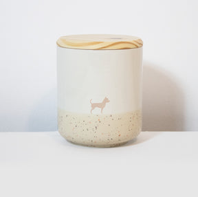 Leckerlidose groß Lieblingshund Sand