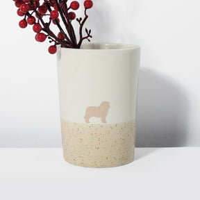Vase 16 Lieblingshund Sand