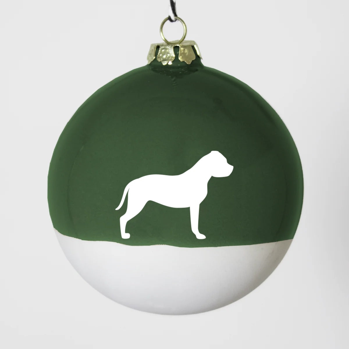 Christbaumkugel XL Lieblingshund Green