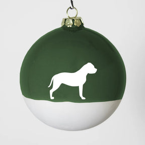 Christbaumkugel XL Lieblingshund Green