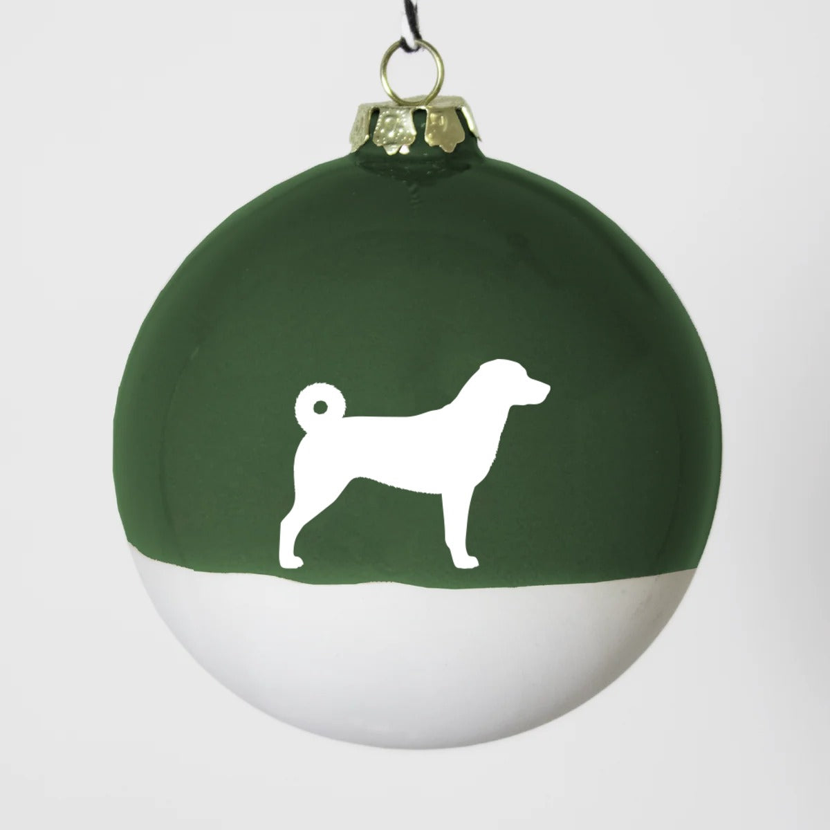 Christbaumkugel XL Lieblingshund Green