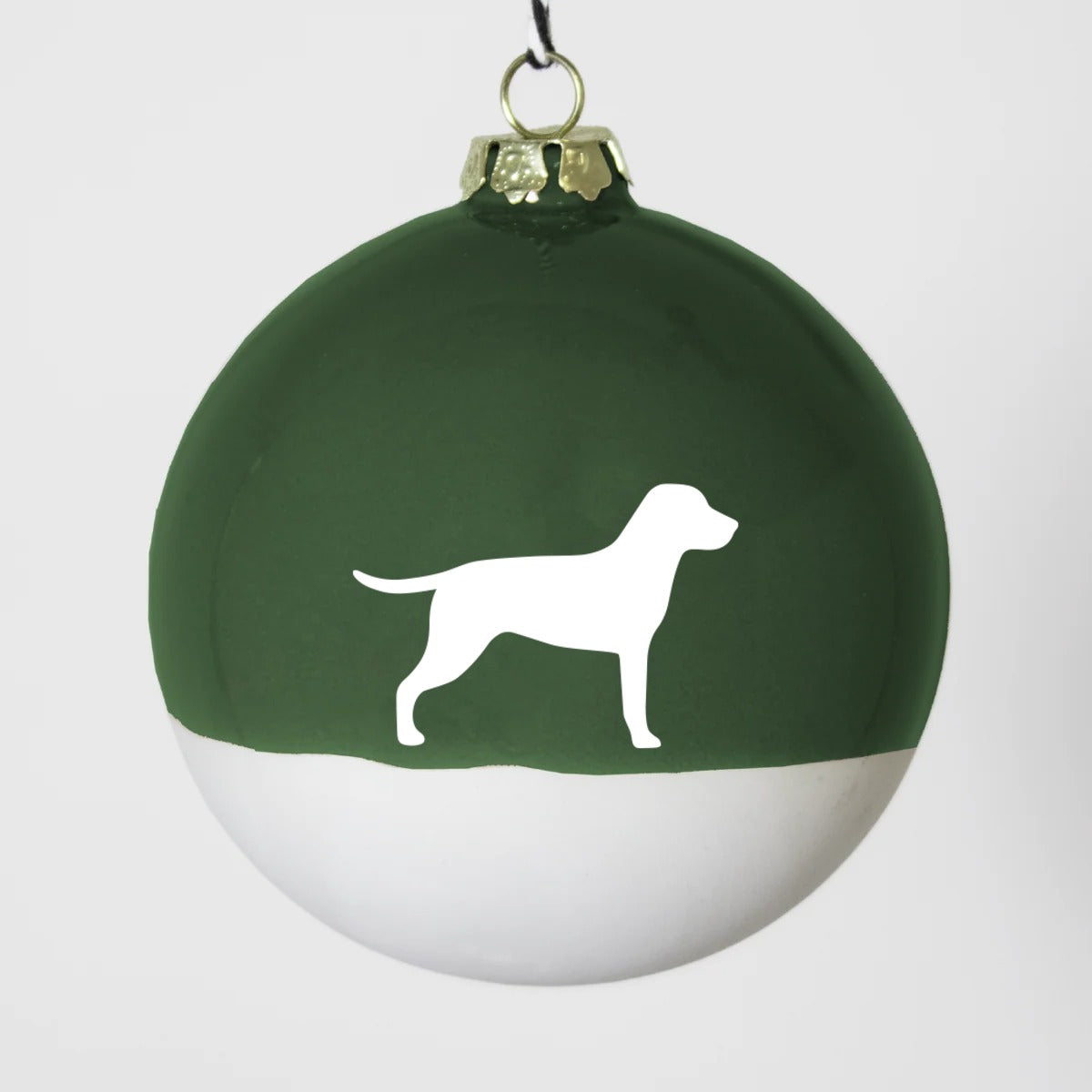 Christbaumkugel XL Lieblingshund Green