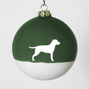 Christbaumkugel XL Lieblingshund Green