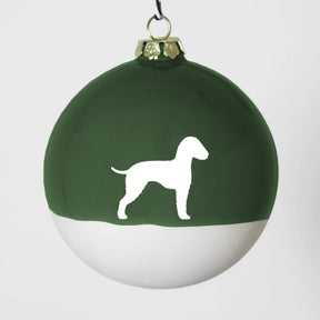 Christbaumkugel XL Lieblingshund Green