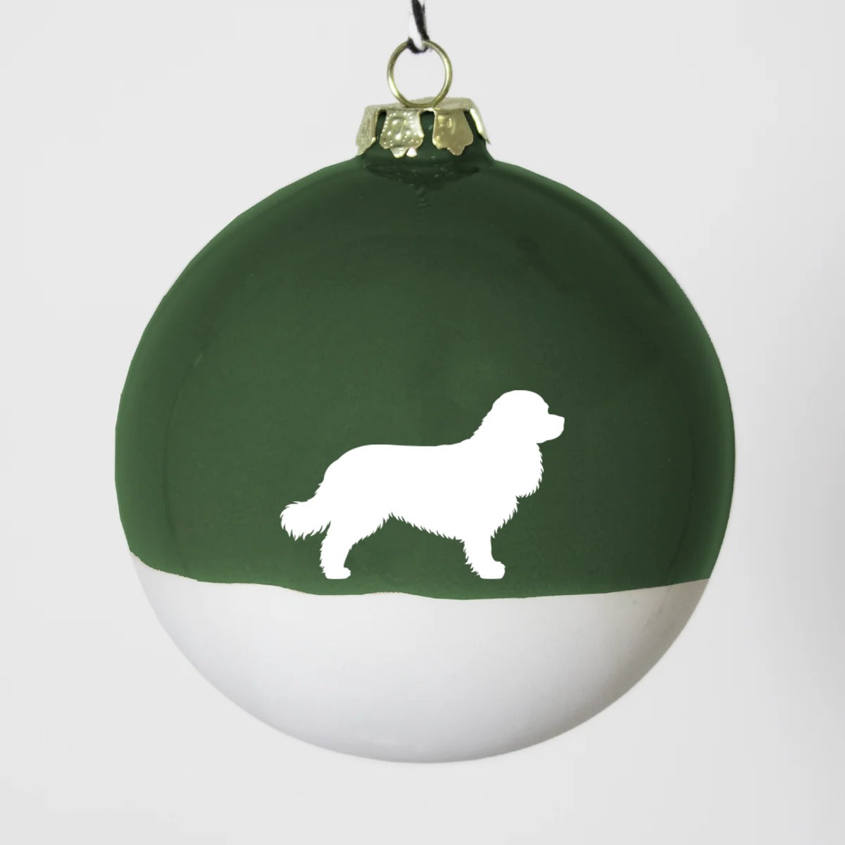 Christbaumkugel XL Lieblingshund Green
