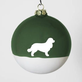 Christbaumkugel XL Lieblingshund Green