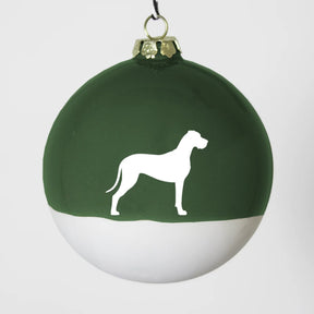 Christbaumkugel XL Lieblingshund Green