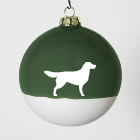 Christbaumkugel XL Lieblingshund Green