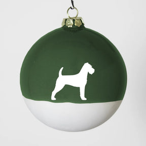 Christbaumkugel XL Lieblingshund Green