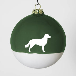 Christbaumkugel XL Lieblingshund Green