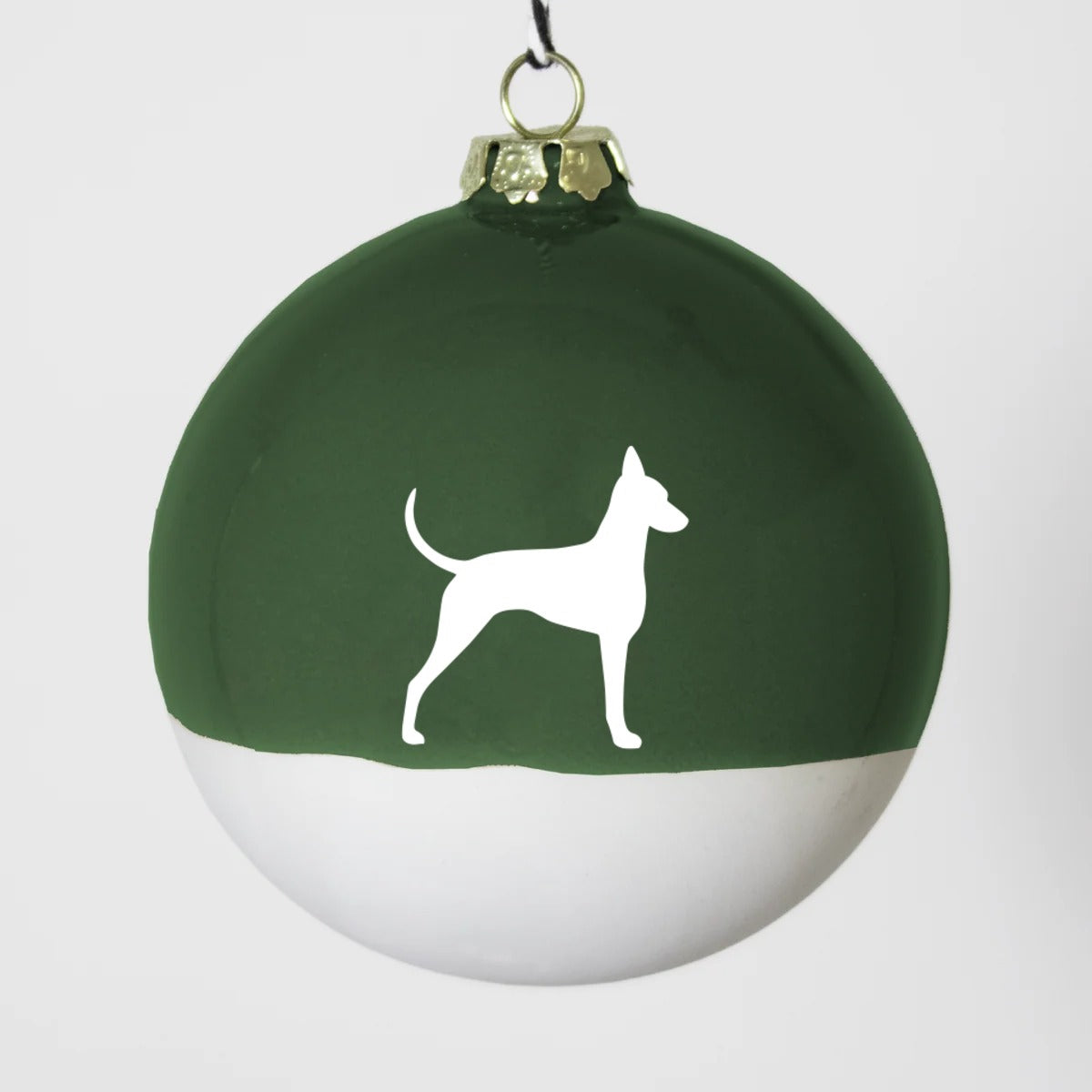 Christbaumkugel XL Lieblingshund Green