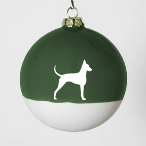 Christbaumkugel XL Lieblingshund Green