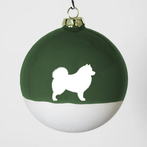 Christbaumkugel XL Lieblingshund Green
