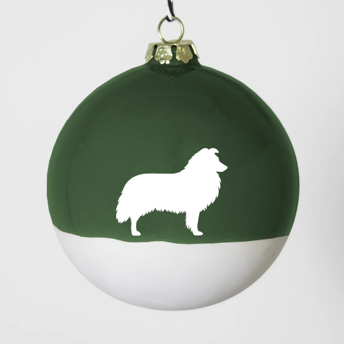 Christbaumkugel XL Lieblingshund Green