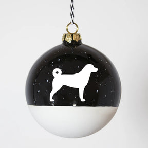 Christbaumkugel XL Lieblingshund Night Sky