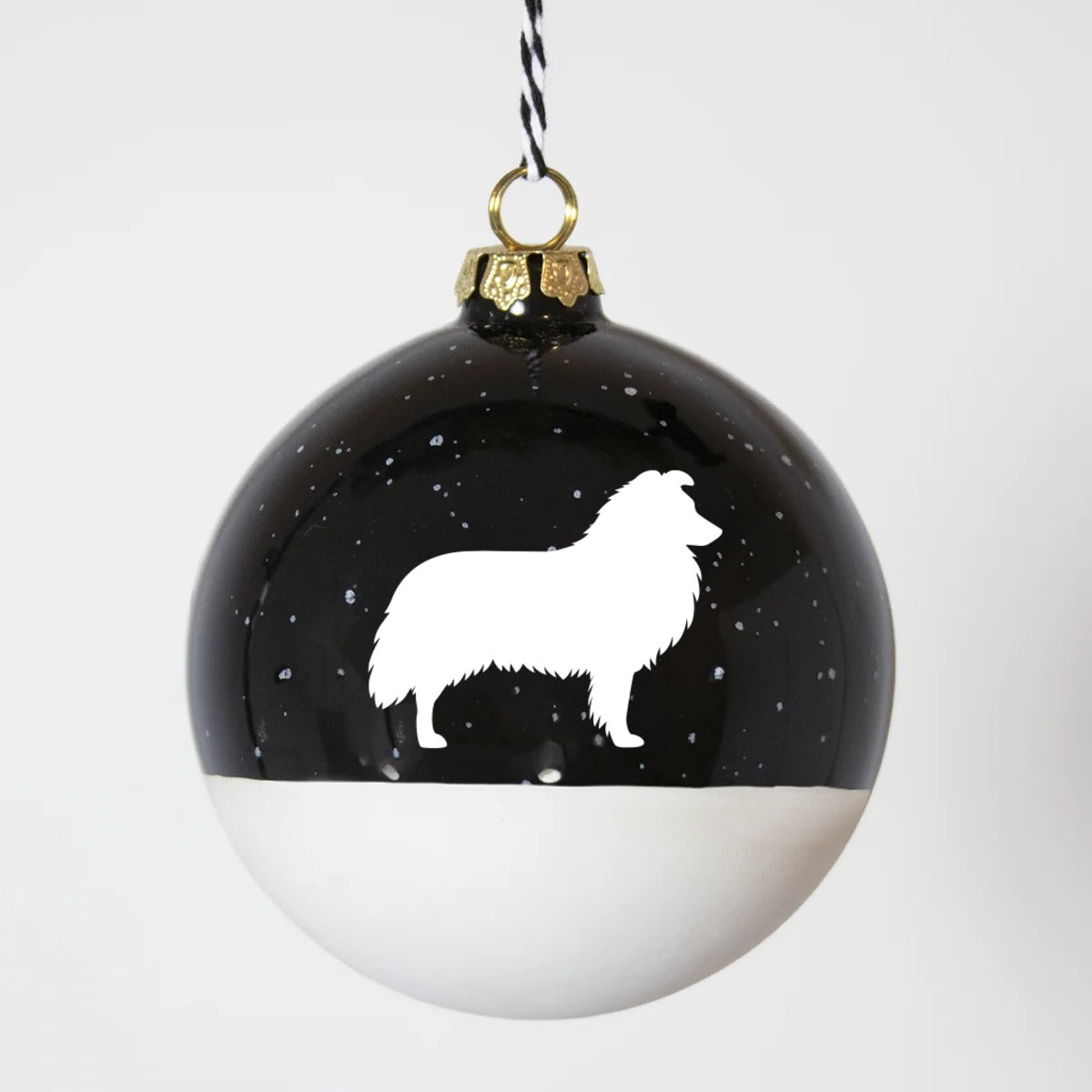 Christbaumkugel XL Lieblingshund Night Sky